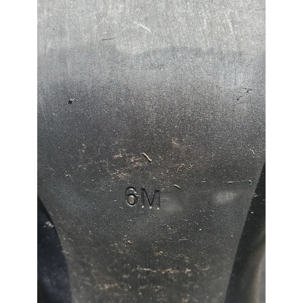 LF Black Over The Knee LF Logo Graphic Boots Heel Size 6M